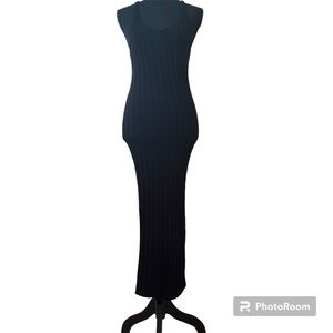 PrettyLittleThing Women’s Black Knitted Maxi Dress US Size S
